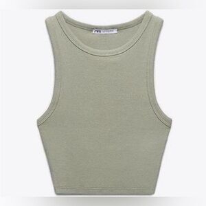Zara Basic Rib Tank Top